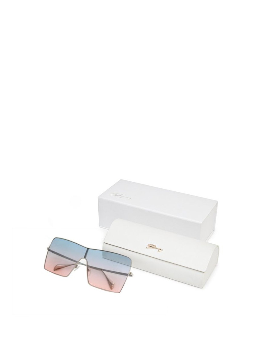 Accessories Genny Metal Square Gradient Sunglasses Woman ⋆ Freedtimeshop 